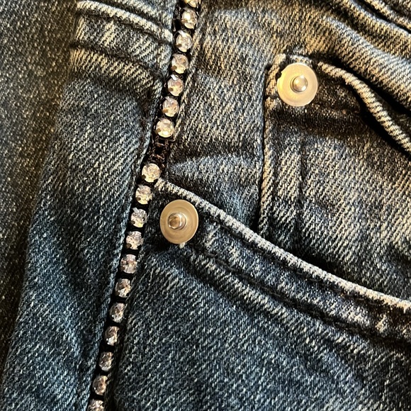 5. Mesmerize Jeans Embellished Straight or Flare Denim Jeans - Picture 4 of 4